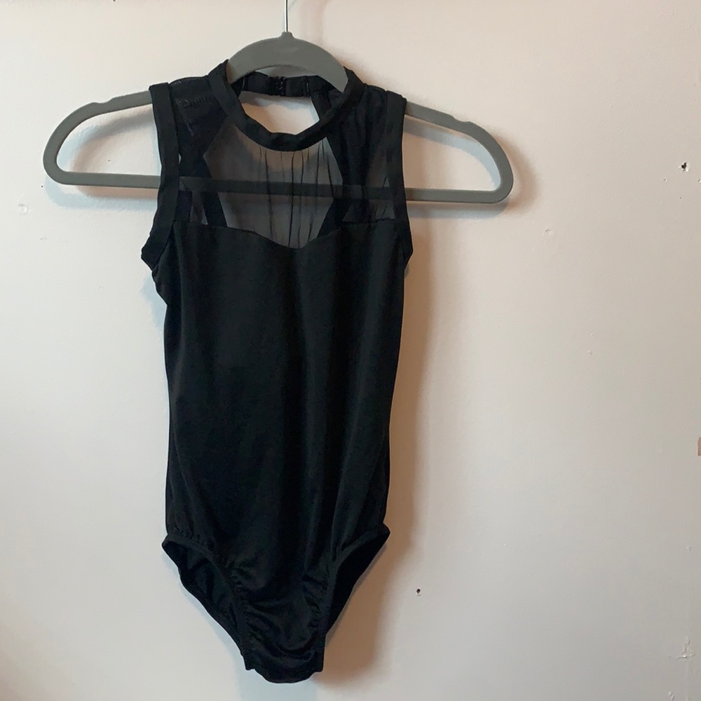 Black High Neck Leotard
